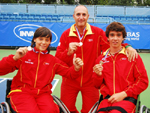 El equipo junior y el seleccionador español, David Sanz